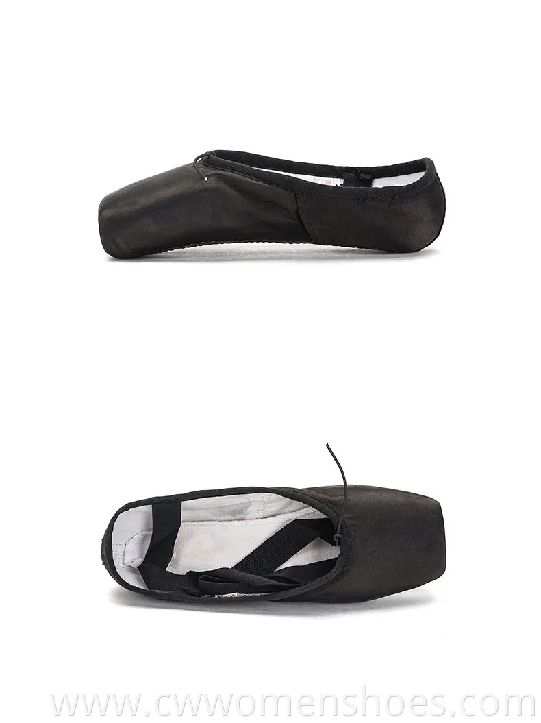 Premium Adult Pink Satin Pointe Ballet Shoes for Dancers